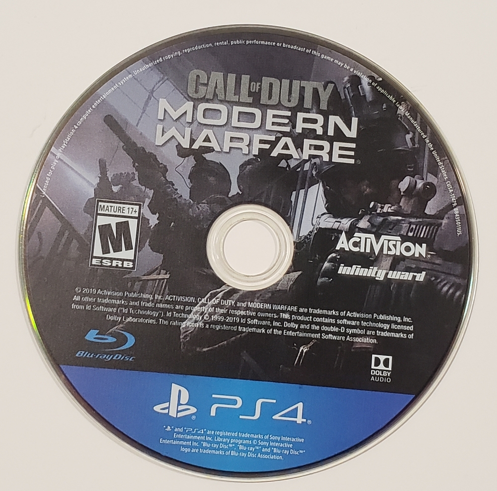Call of Duty Modern Warfare - Sony PlayStation 4 Disc Only PS4 War Game Strategy